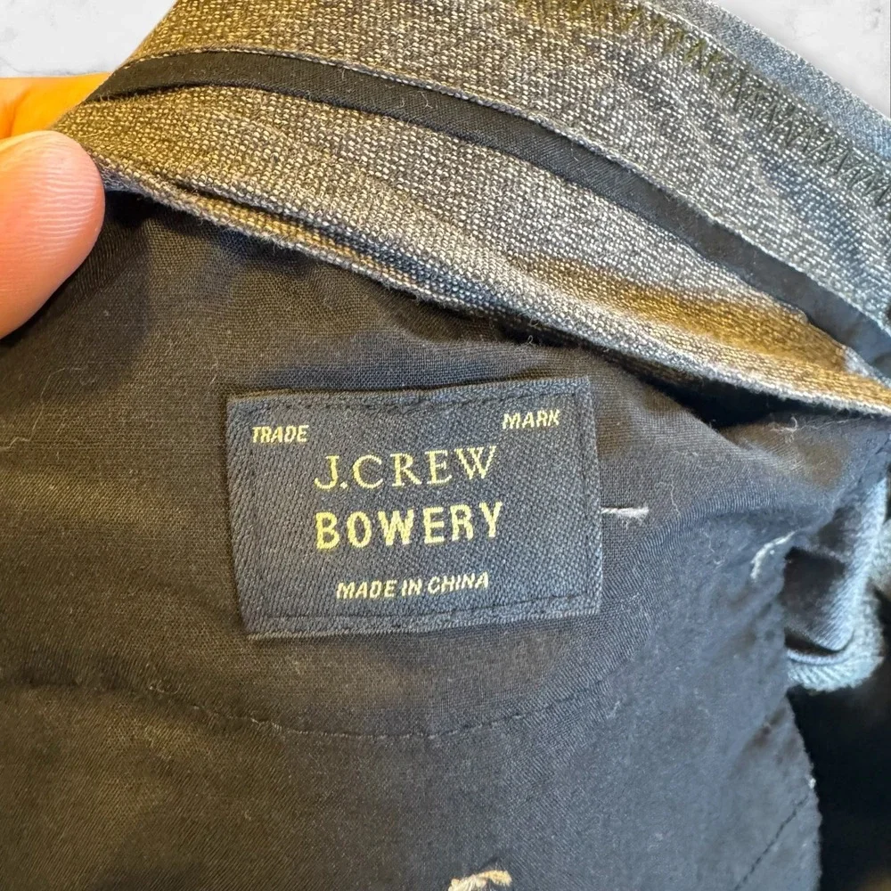 J Crew Bowery Classic Fit Gray Cotton‎ Dress Pants Mens W34 L30